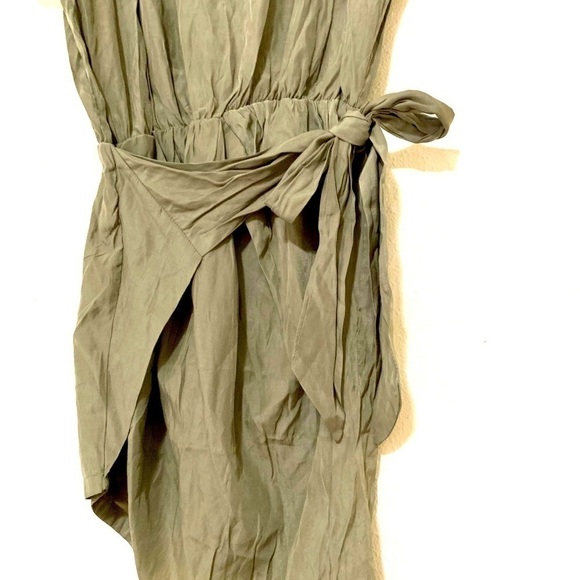 YOINS Self-tie Round Neck Short sleeves Dress M - Picture 6 of 11